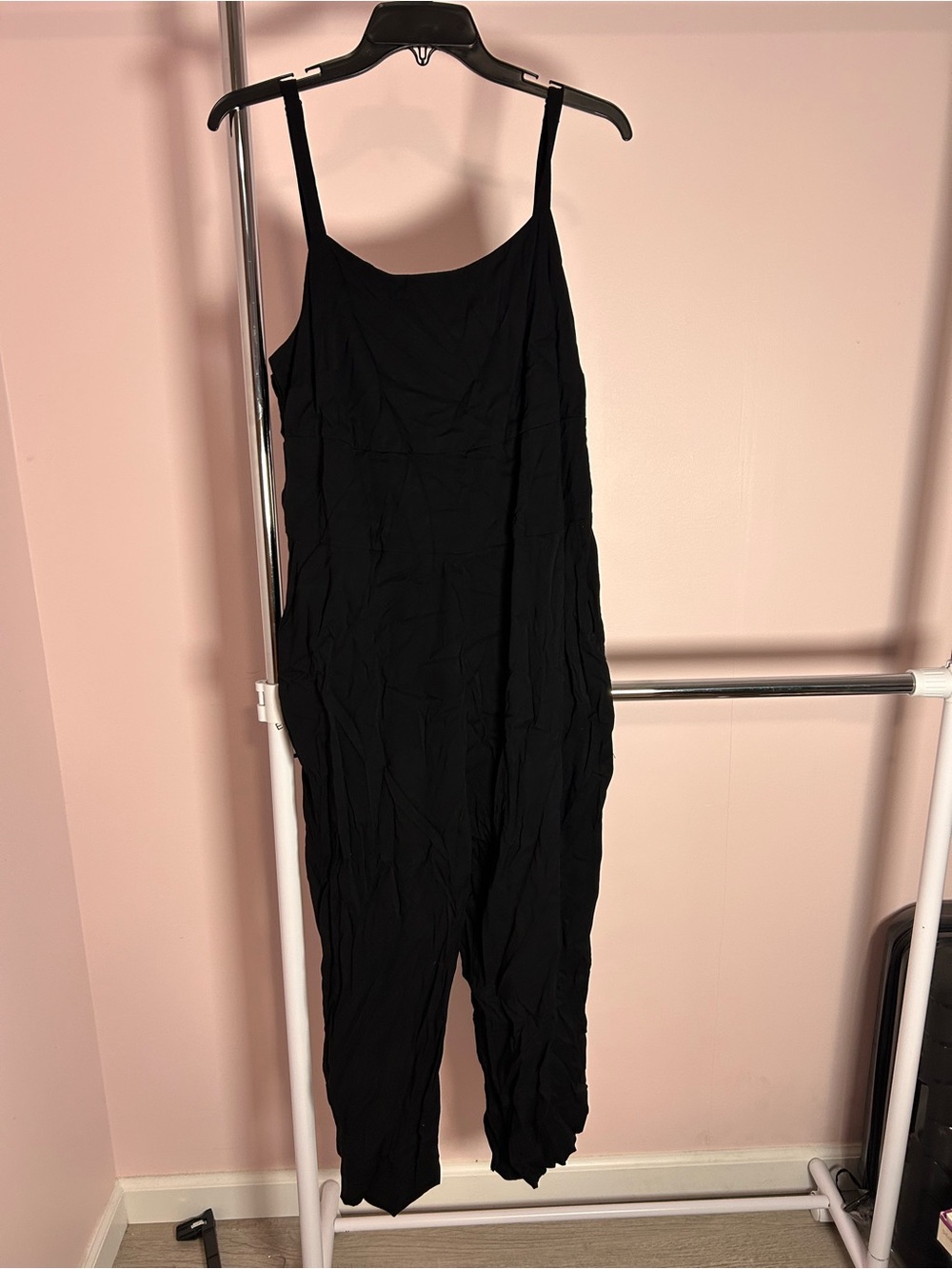 torrid Black Sleeveless Spaghetti-Strap Jumpsuit